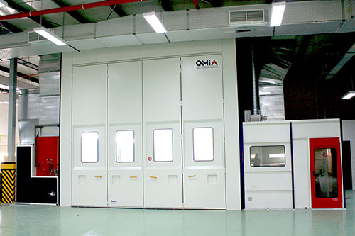 Cabine de peinture ouverte - CS - OMIA - pour applications